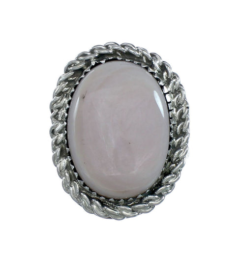 Pink Shell Navajo Sterling Silver Ring Size 6-3/4 NN20196
